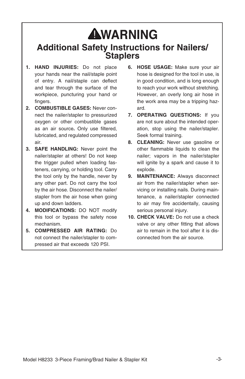 Grizzly H8233 User Manual | Page 5 / 24