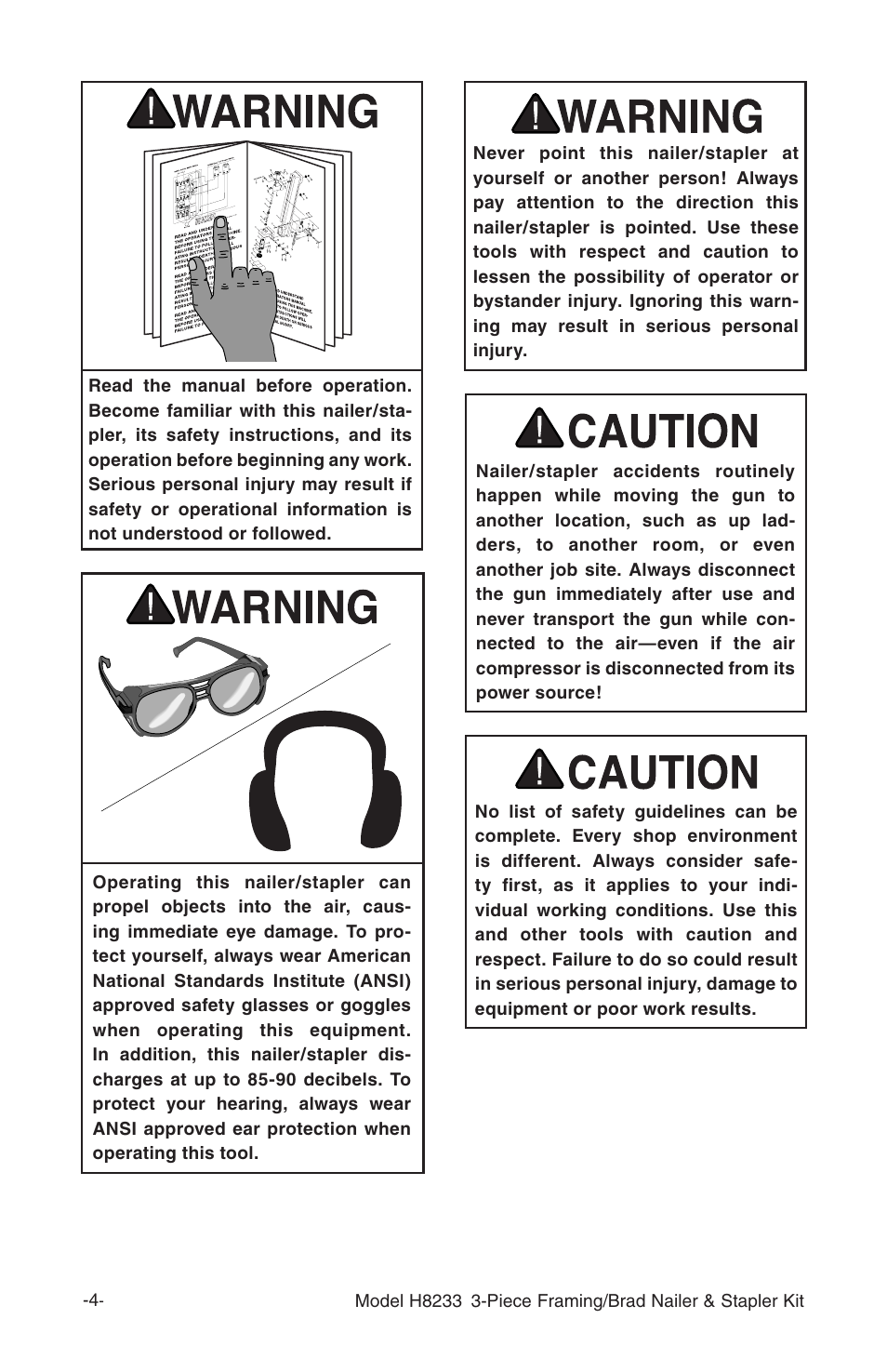 Grizzly H8233 User Manual | Page 6 / 24