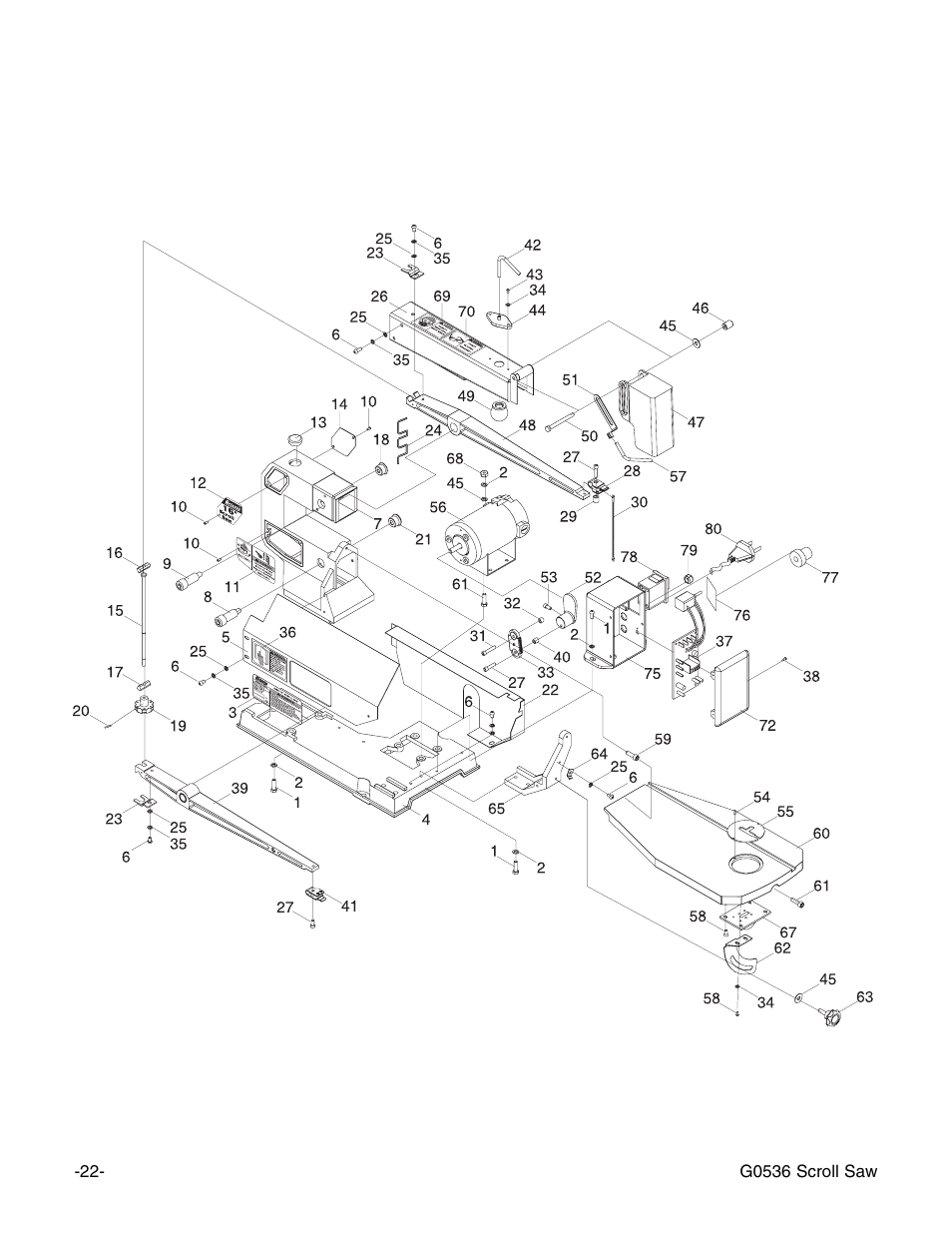 Grizzly Model G0536 User Manual | Page 24 / 31