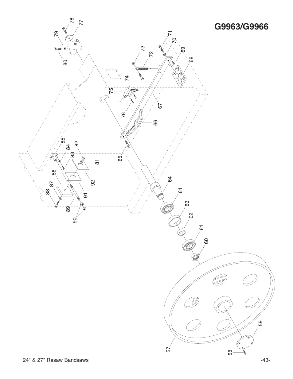 Grizzly G3619 User Manual | Page 45 / 56