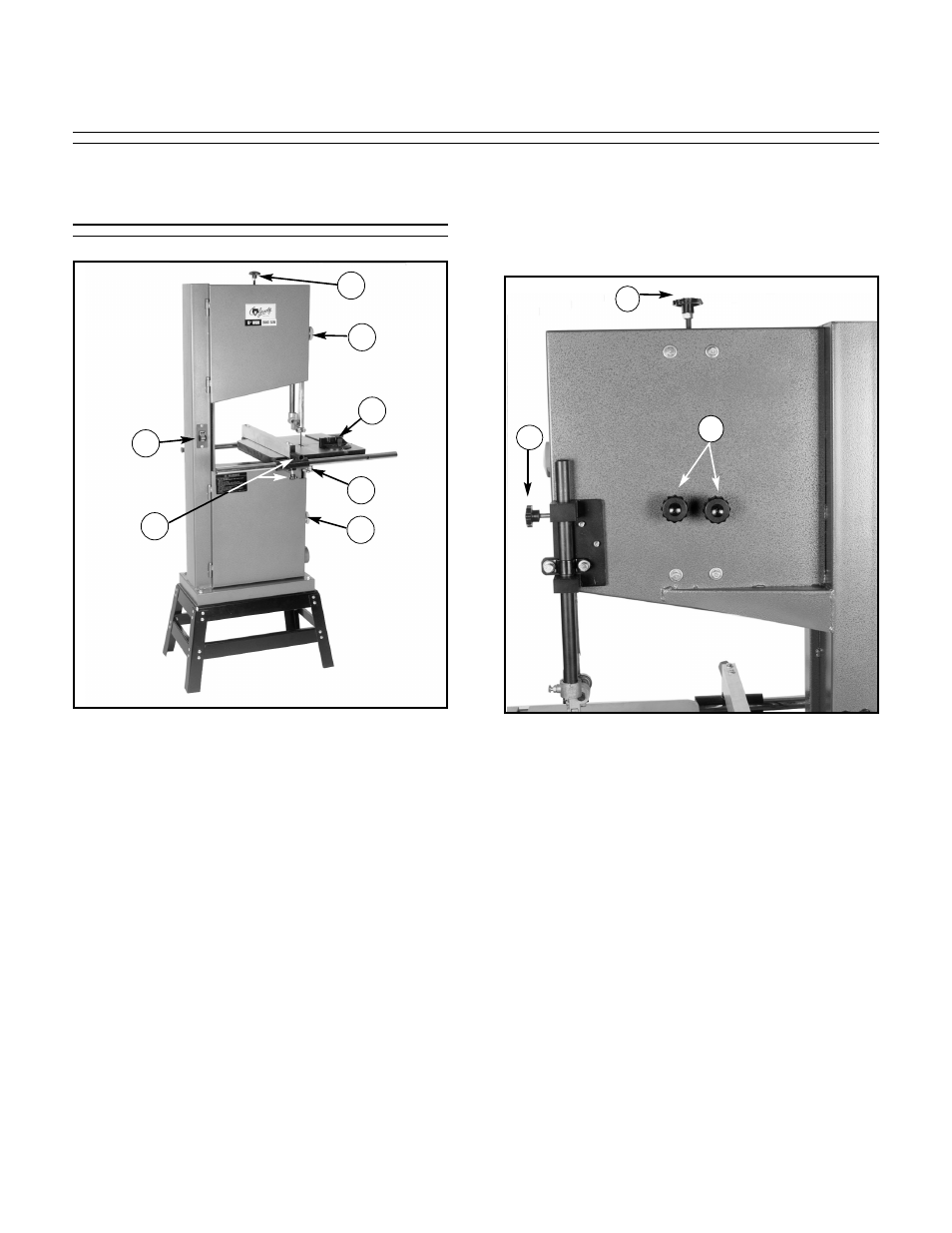 Bandsaw controls | Grizzly G1148 User Manual | Page 14 / 27