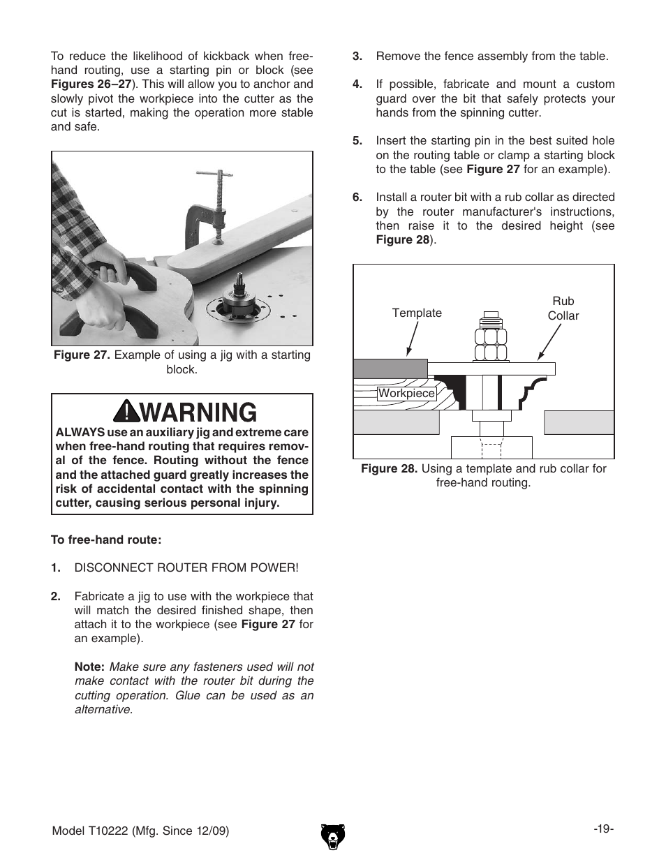 Grizzly T10222 User Manual | Page 21 / 28