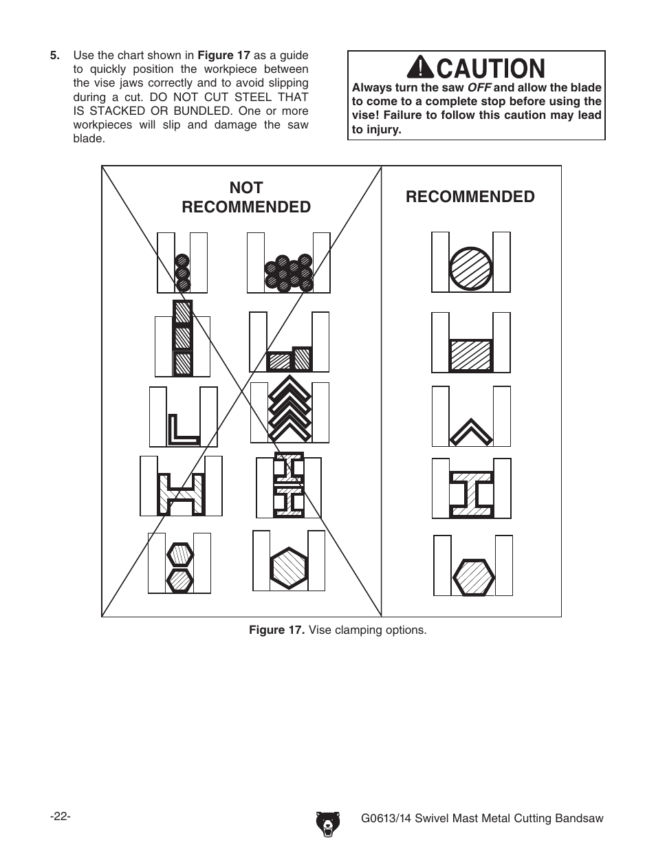 Grizzly G0614 User Manual | Page 24 / 68