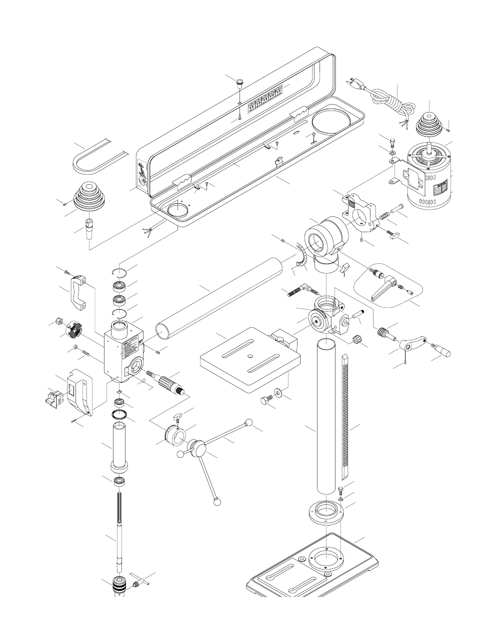 G1131 radial drill press | Grizzly G1131 User Manual | Page 3 / 3