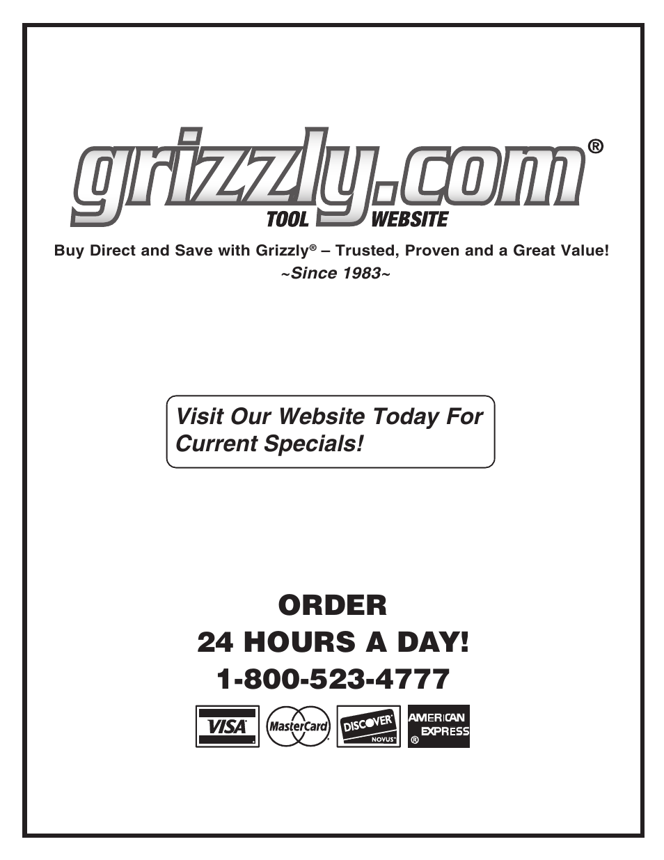 Grizzly G0555X User Manual | Page 60 / 60