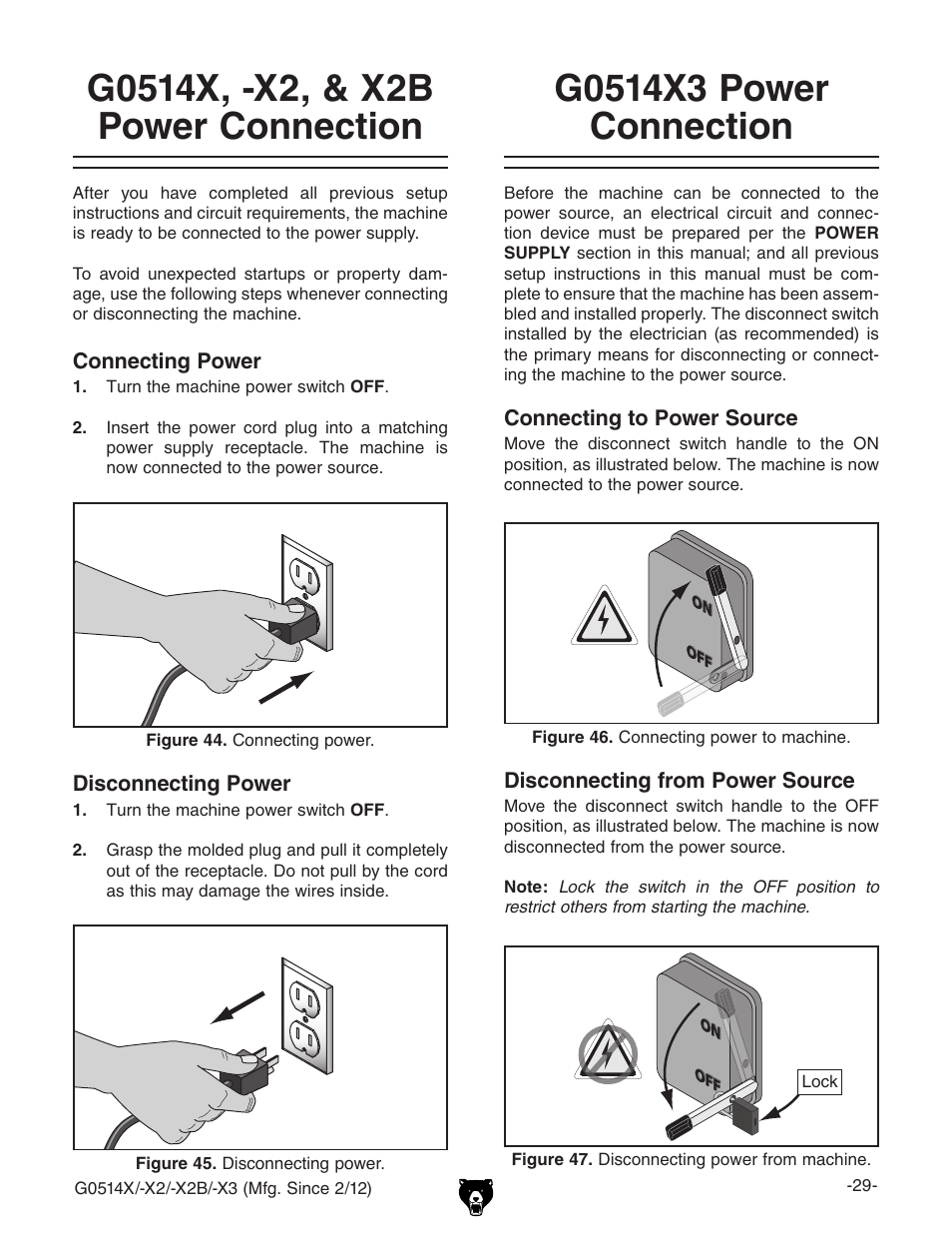 Grizzly G0514X User Manual | Page 31 / 96