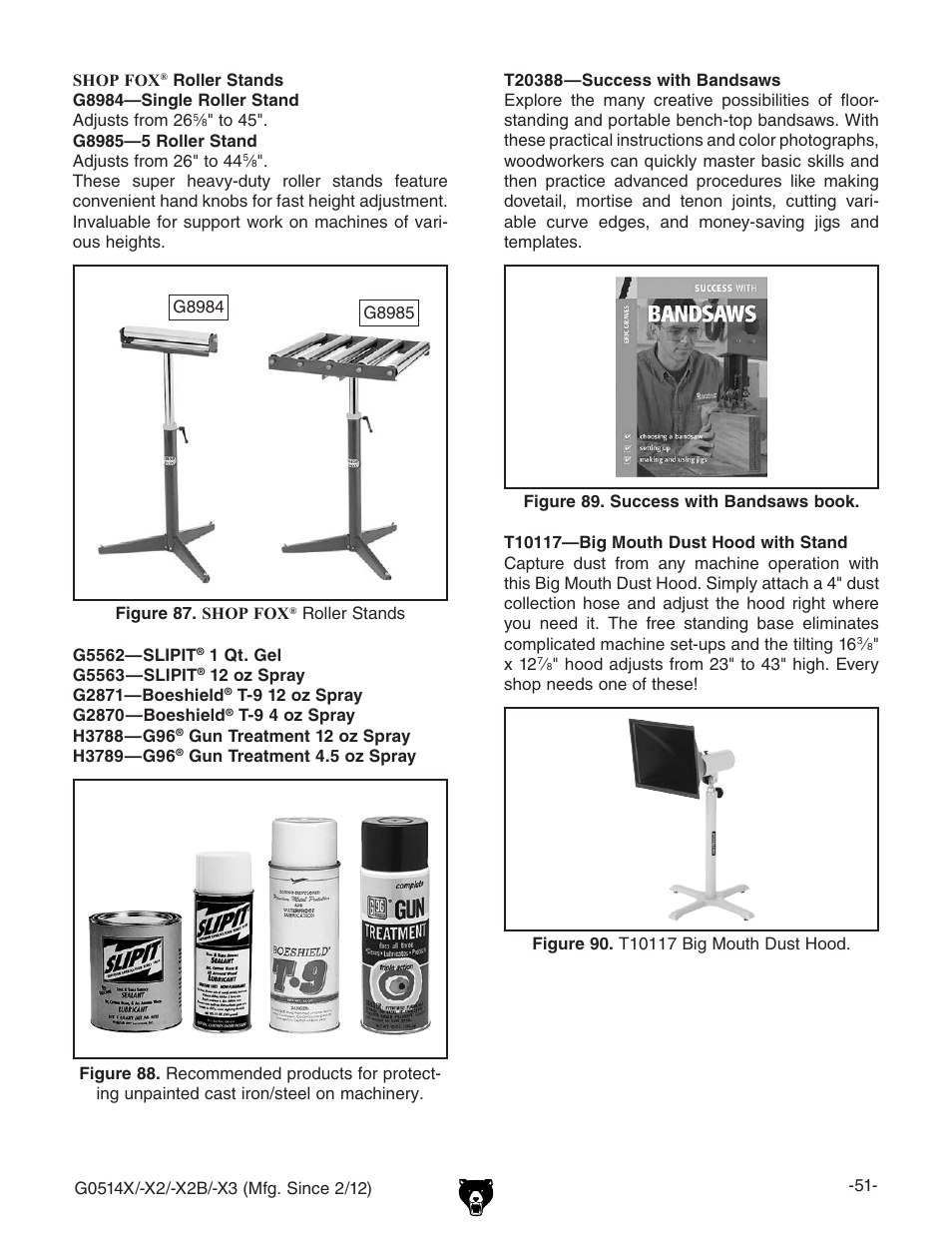 Grizzly G0514X User Manual | Page 53 / 96
