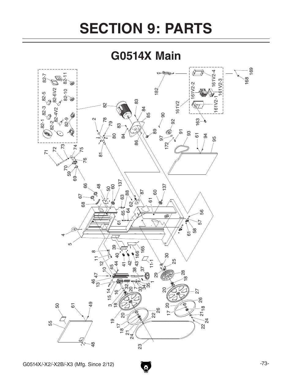G0514x main | Grizzly G0514X User Manual | Page 75 / 96