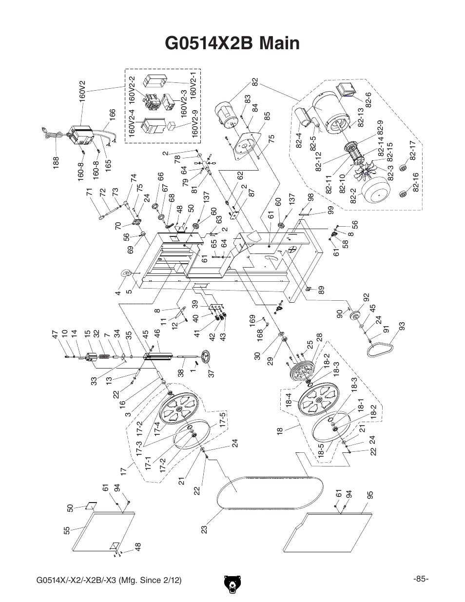 Grizzly G0514X User Manual | Page 87 / 96