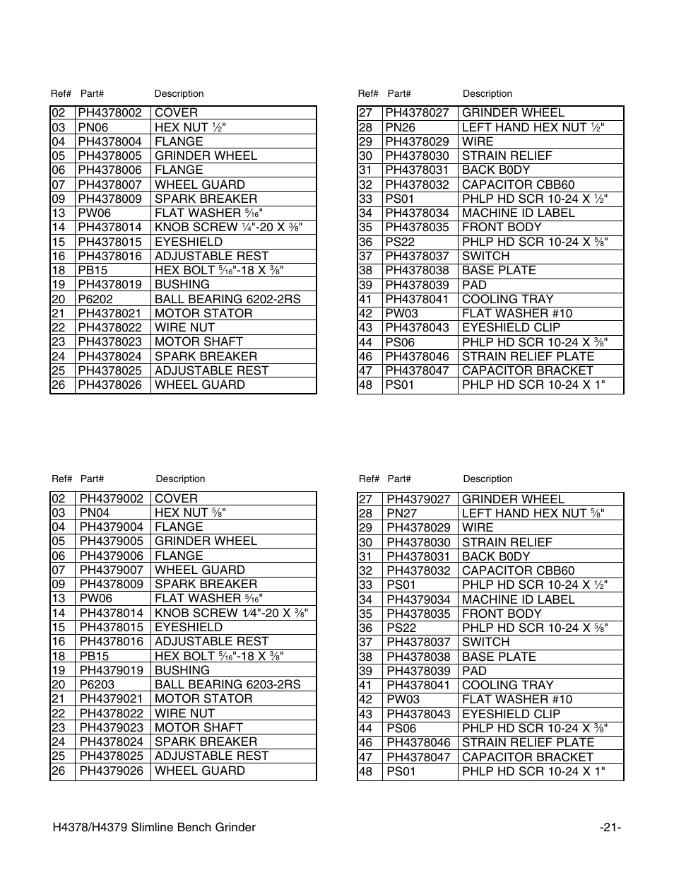 Grizzly H437 User Manual | Page 23 / 28