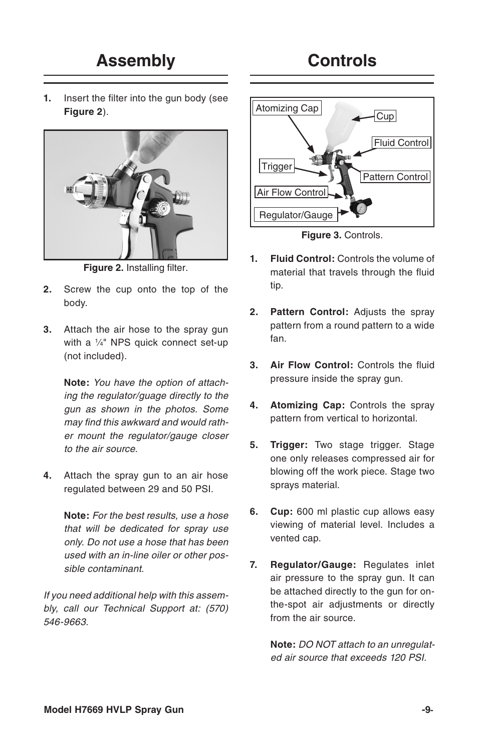 Controls assembly | Grizzly H7669 User Manual | Page 9 / 20