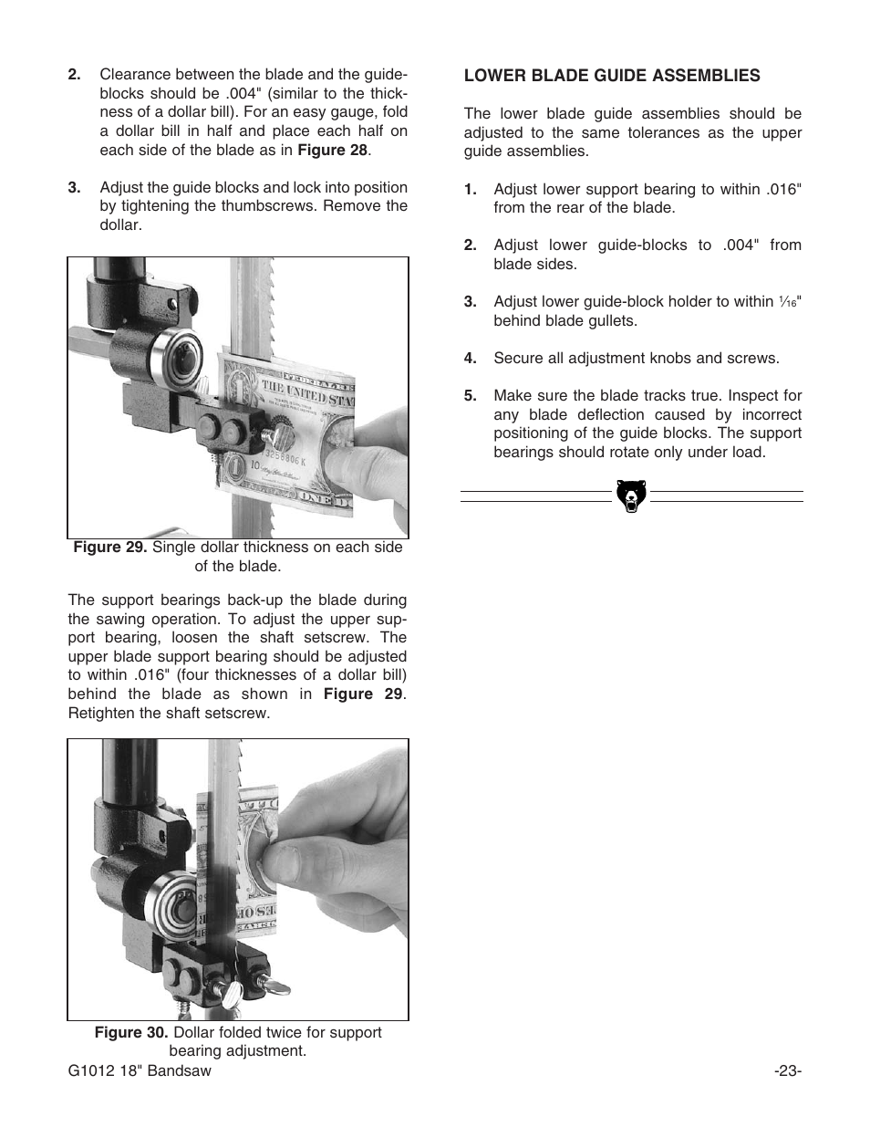 Grizzly G1012 User Manual | Page 25 / 52