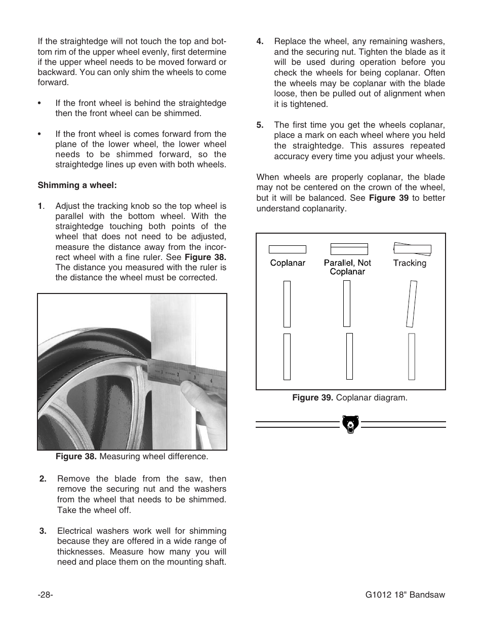 Grizzly G1012 User Manual | Page 30 / 52