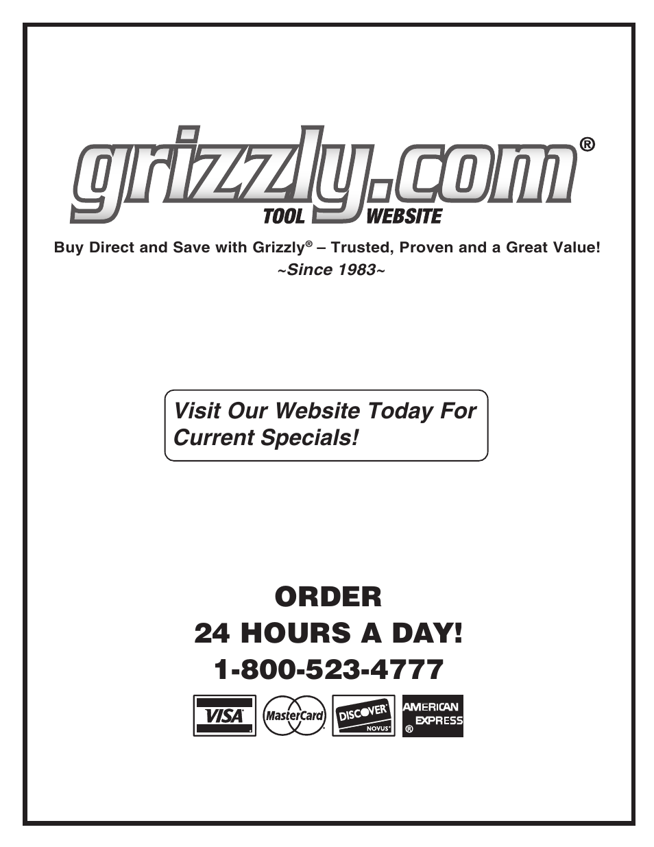Grizzly Deluxe Bandsaw G0555LX User Manual | Page 68 / 68