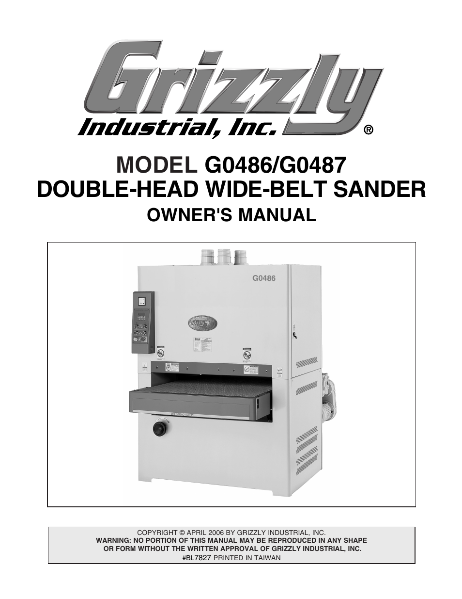 Grizzly G0486/G0487 User Manual | 76 pages