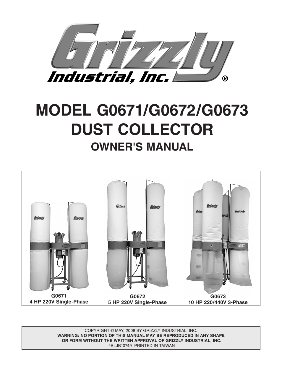 Grizzly G0673 User Manual | 56 pages