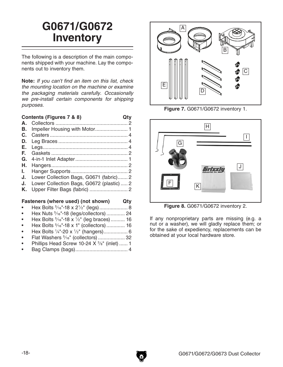 Grizzly G0673 User Manual | Page 20 / 56