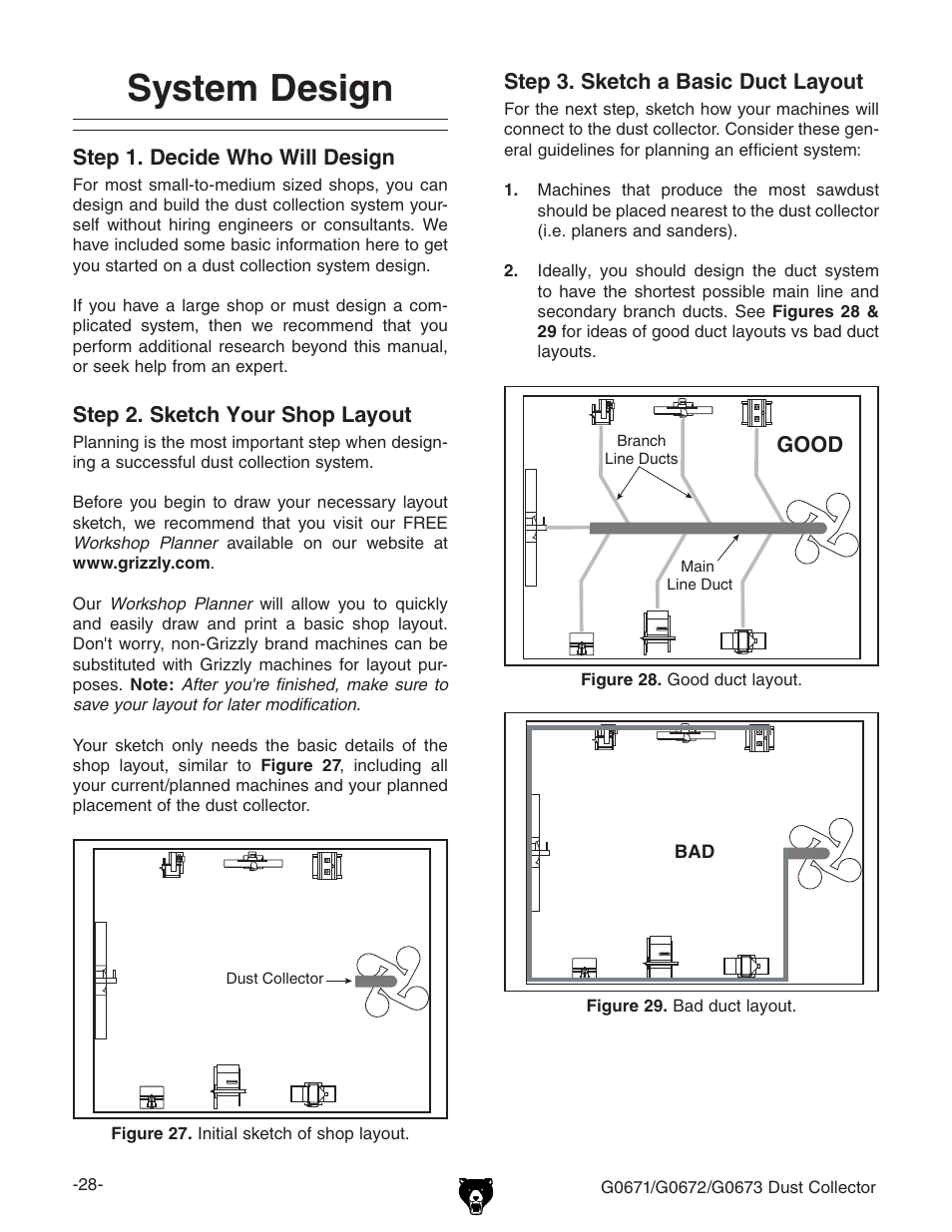 System design | Grizzly G0673 User Manual | Page 30 / 56