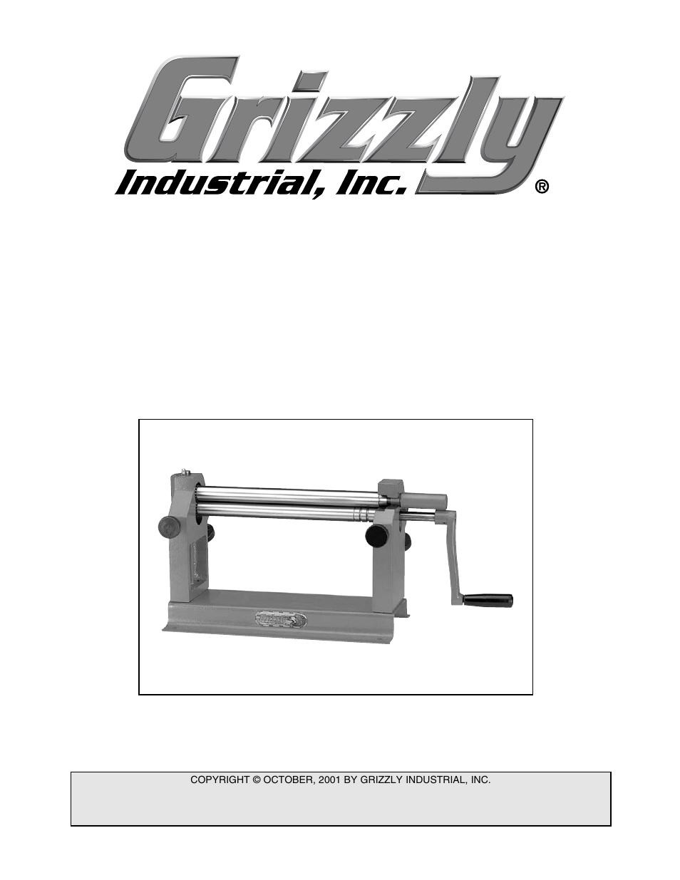 Grizzly 12" Slip Roll G7148 User Manual | 12 pages