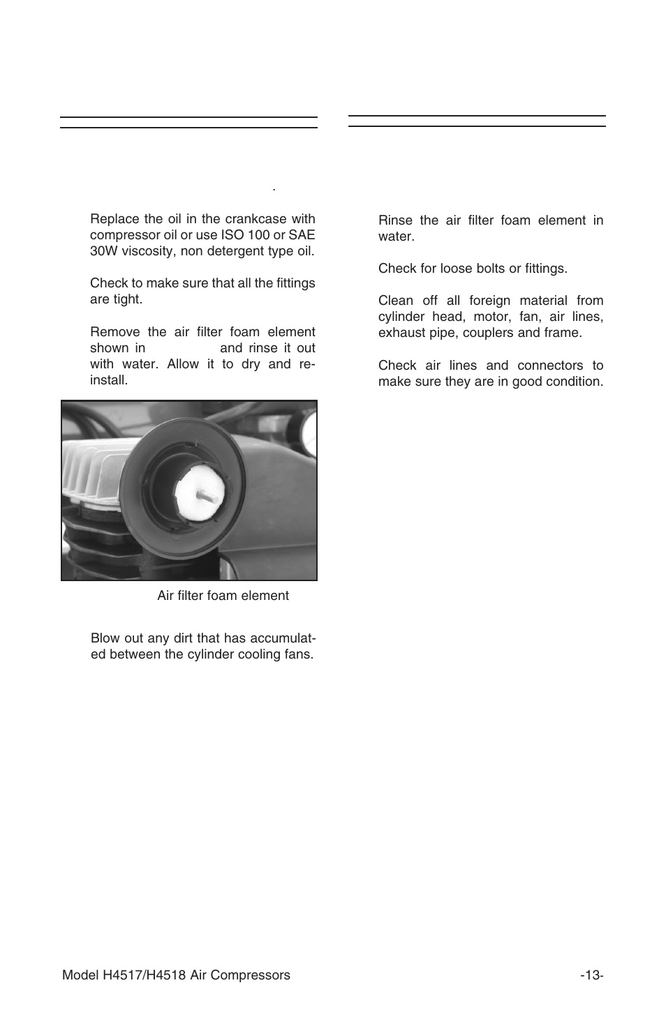 After first 50 hours of use, Weekly | Grizzly H4517/H4518 User Manual | Page 15 / 28