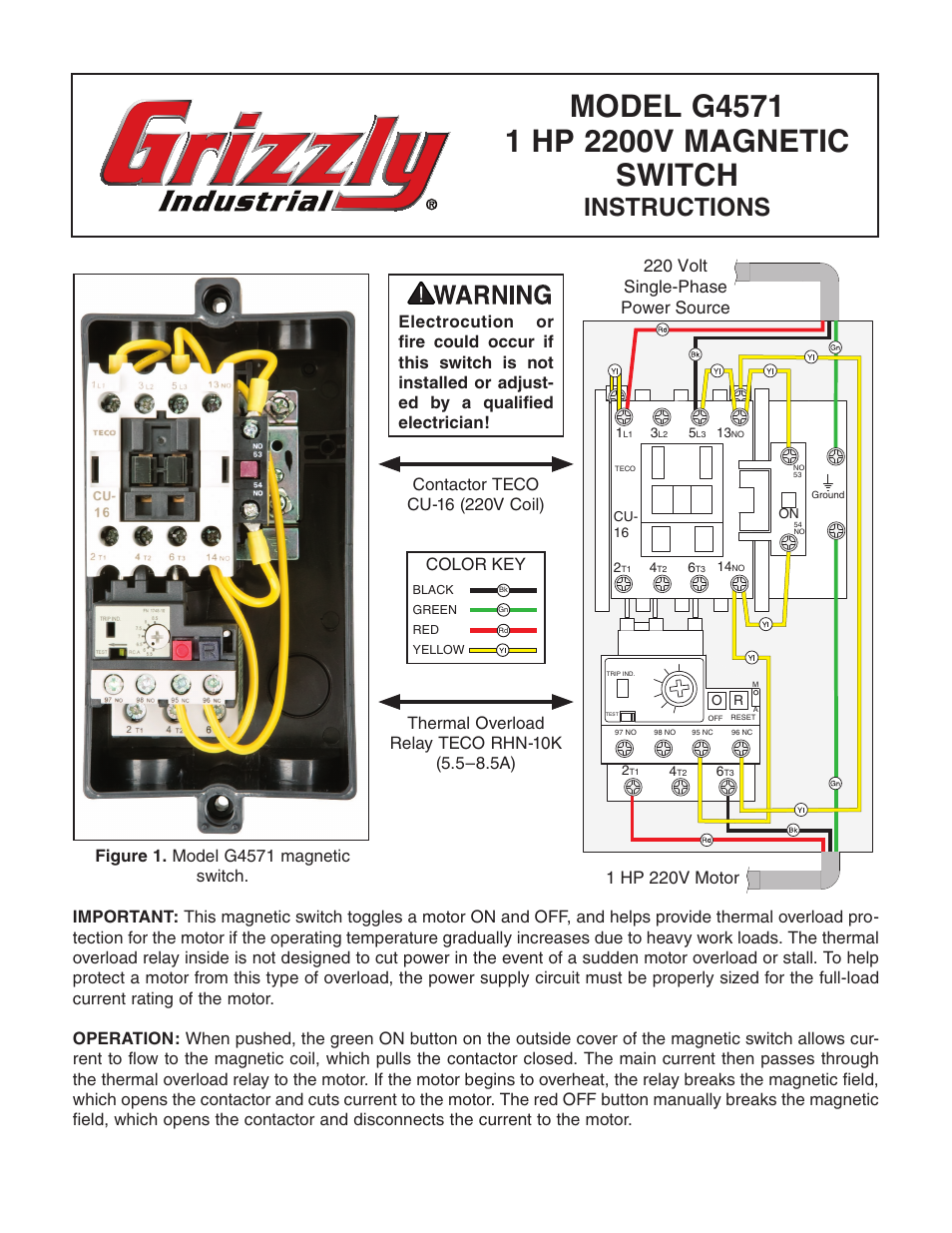 Grizzly G4571 User Manual | 2 pages