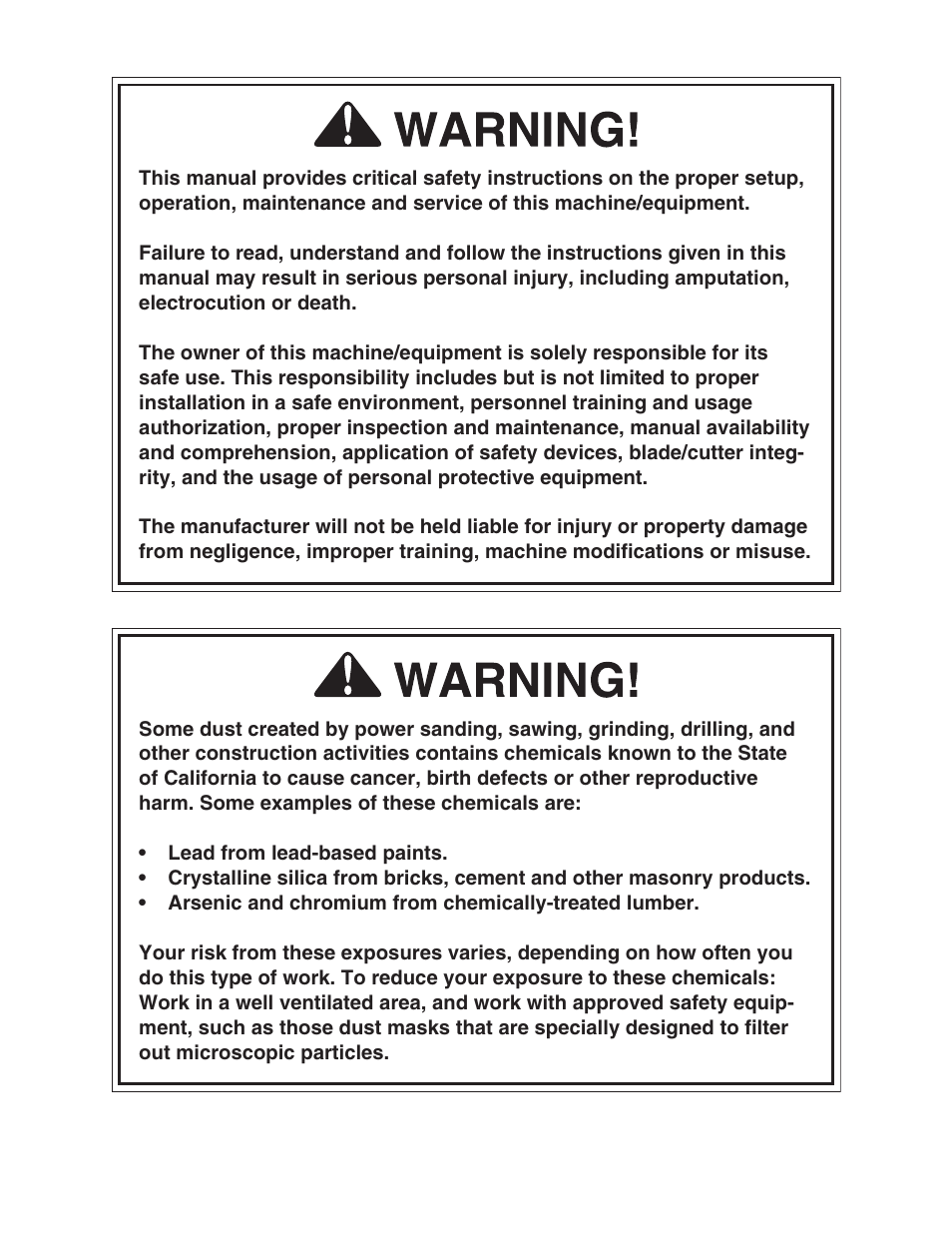 Grizzly G0504 User Manual | Page 2 / 72