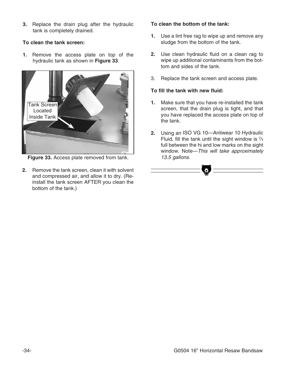 Grizzly G0504 User Manual | Page 36 / 72