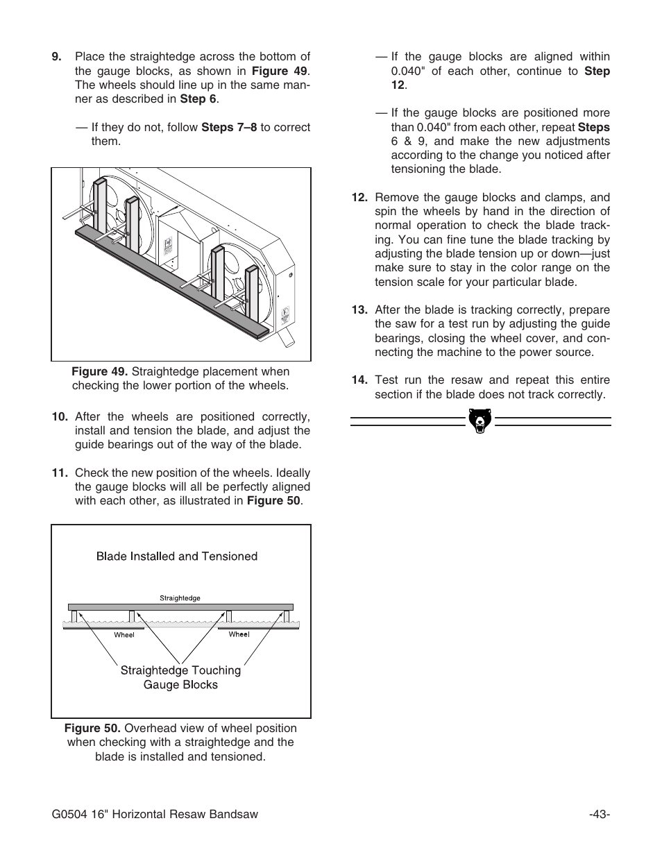 Grizzly G0504 User Manual | Page 45 / 72