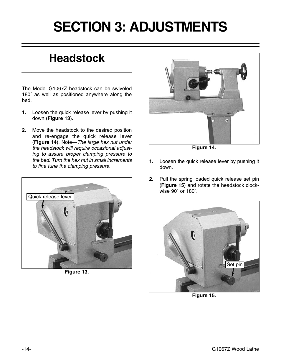 Headstock | Grizzly G1067Z User Manual | Page 16 / 31