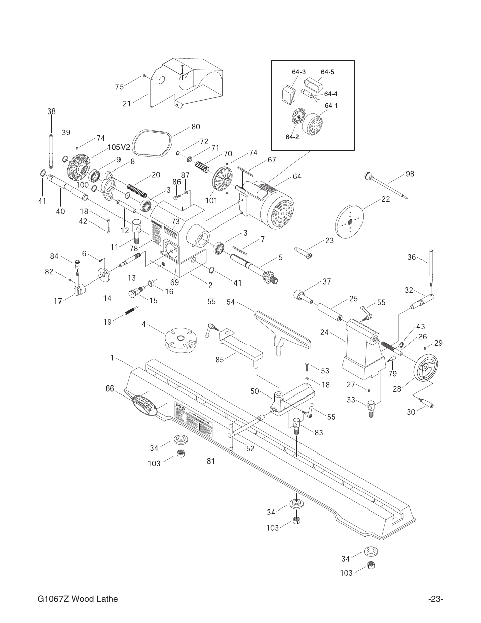 Grizzly G1067Z User Manual | Page 25 / 31