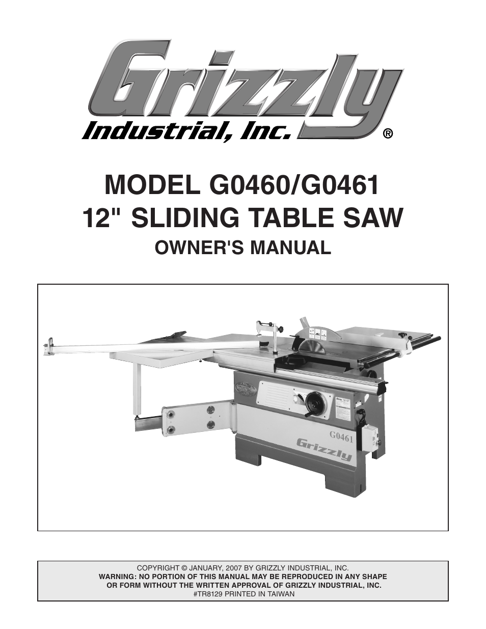 Grizzly G0461 User Manual | 72 pages