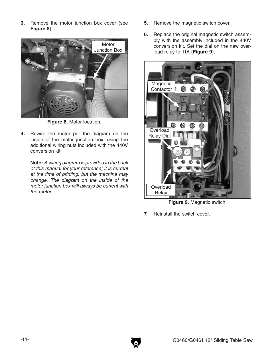 Grizzly G0461 User Manual | Page 16 / 72