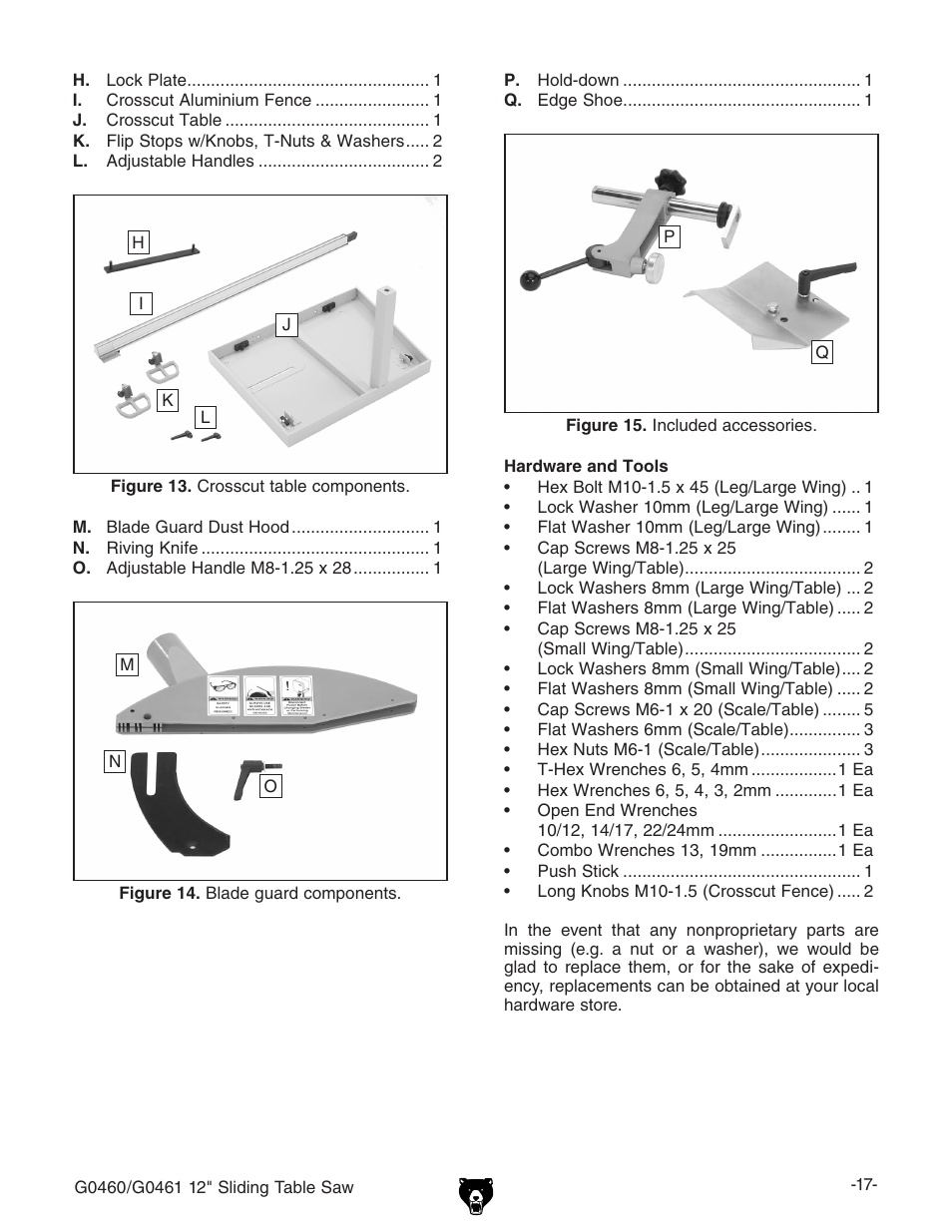 Grizzly G0461 User Manual | Page 19 / 72