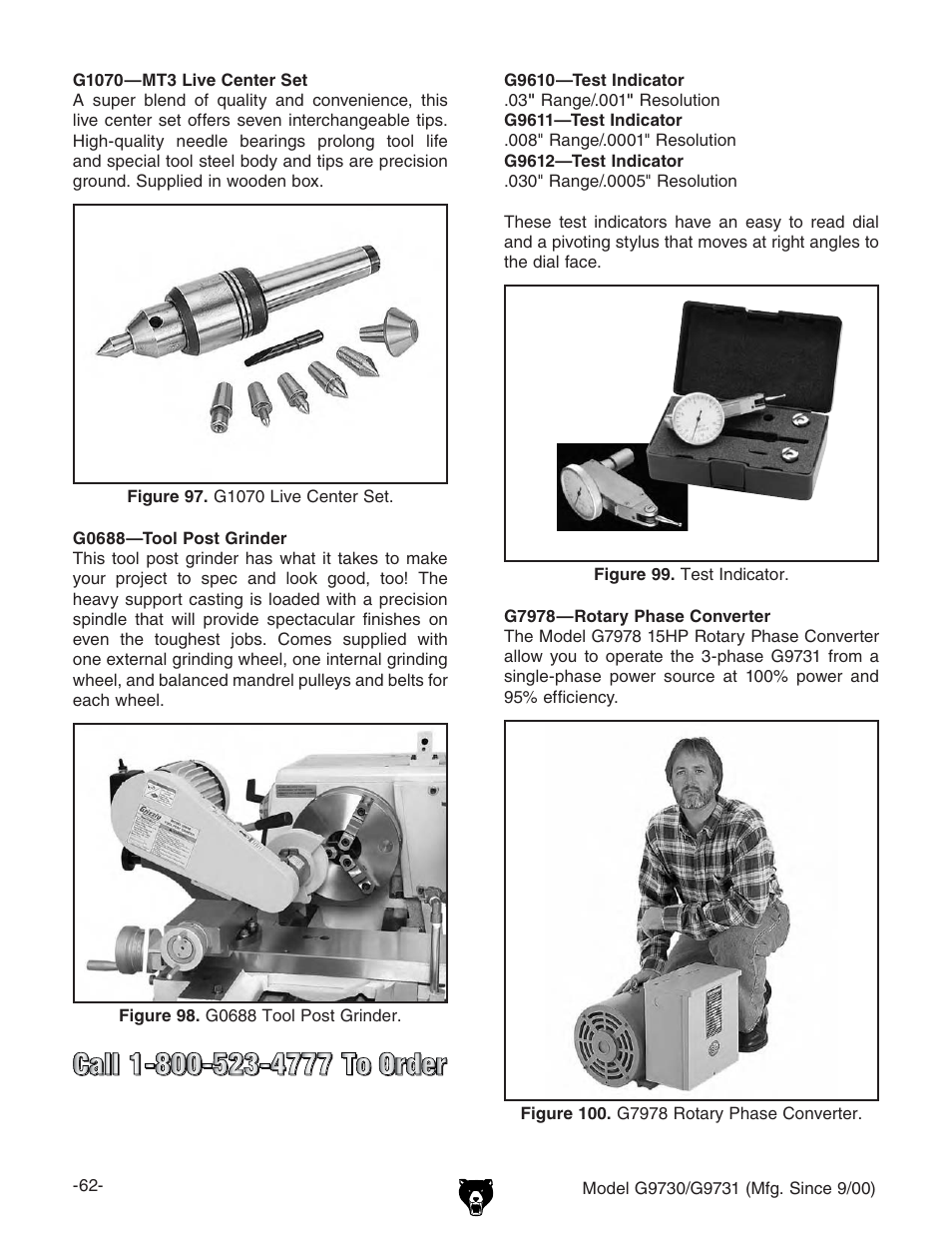 Grizzly G9731 User Manual | Page 70 / 130