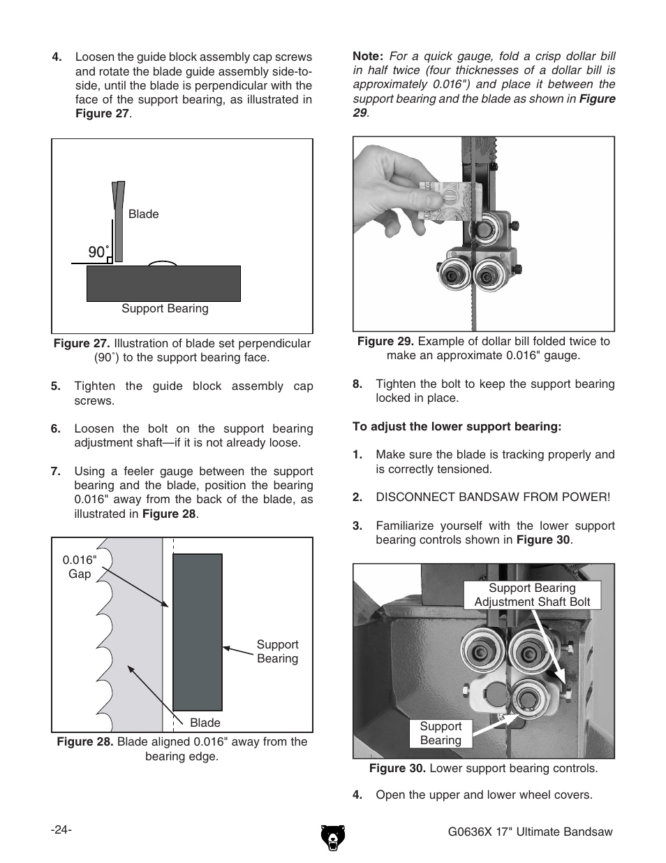 Grizzly G0636X User Manual | Page 26 / 64