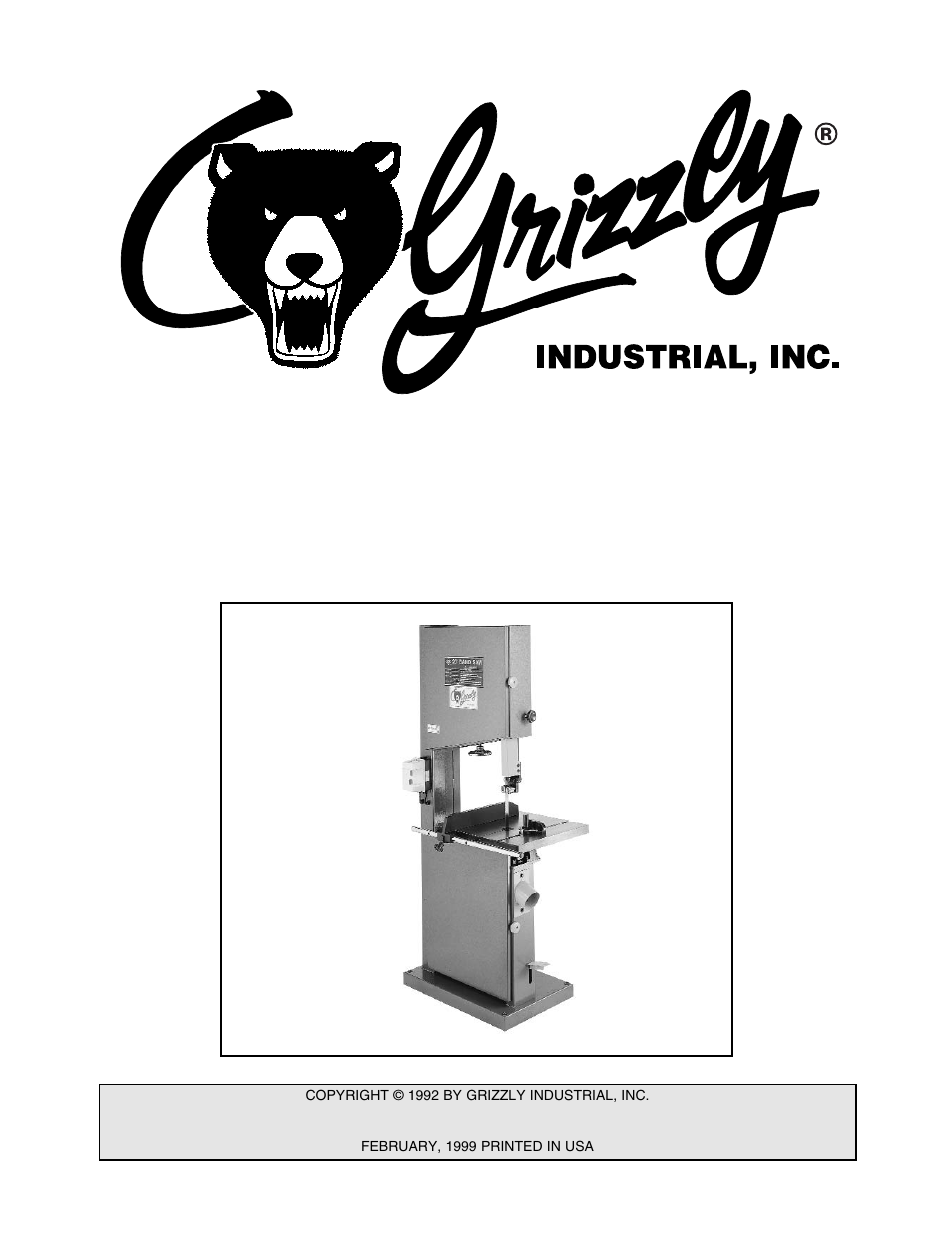 Grizzly G1258 User Manual | 26 pages