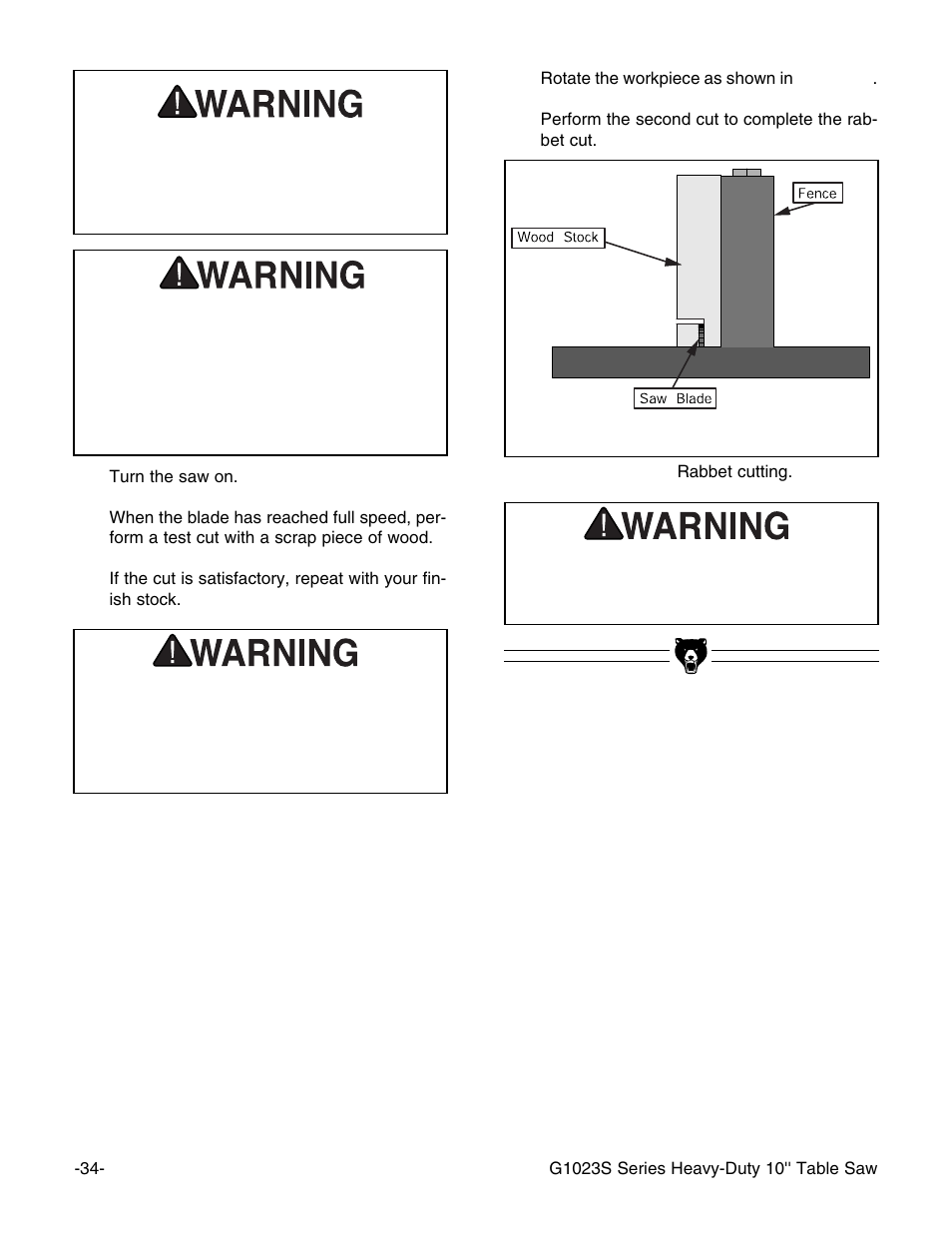 Grizzly G1023S User Manual | Page 37 / 60