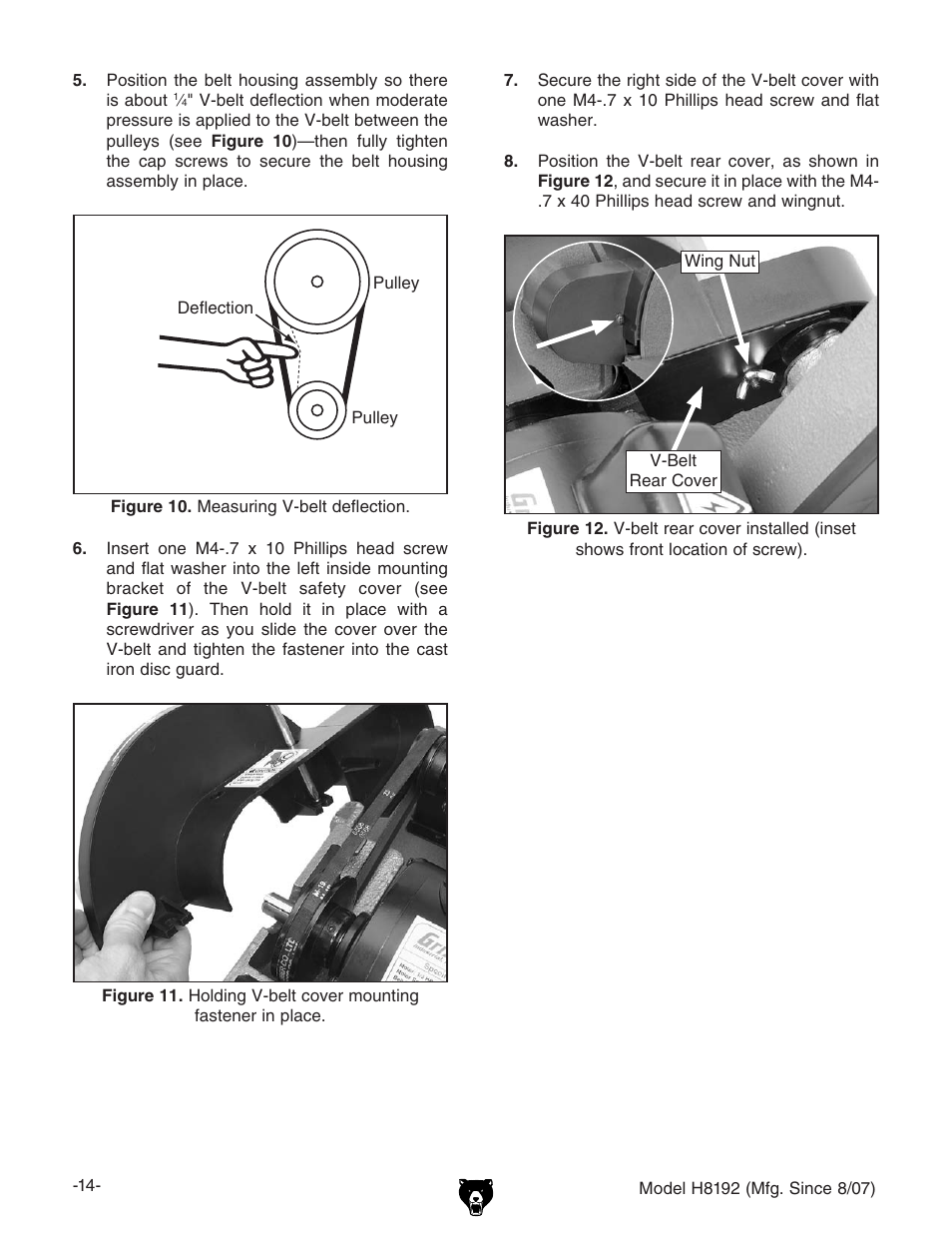 Grizzly H8192 User Manual | Page 16 / 36