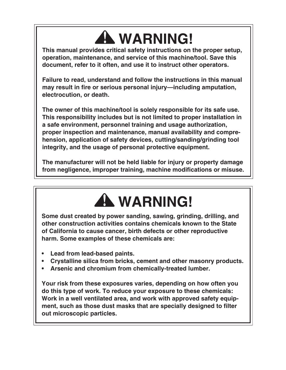Grizzly H8192 User Manual | Page 2 / 36