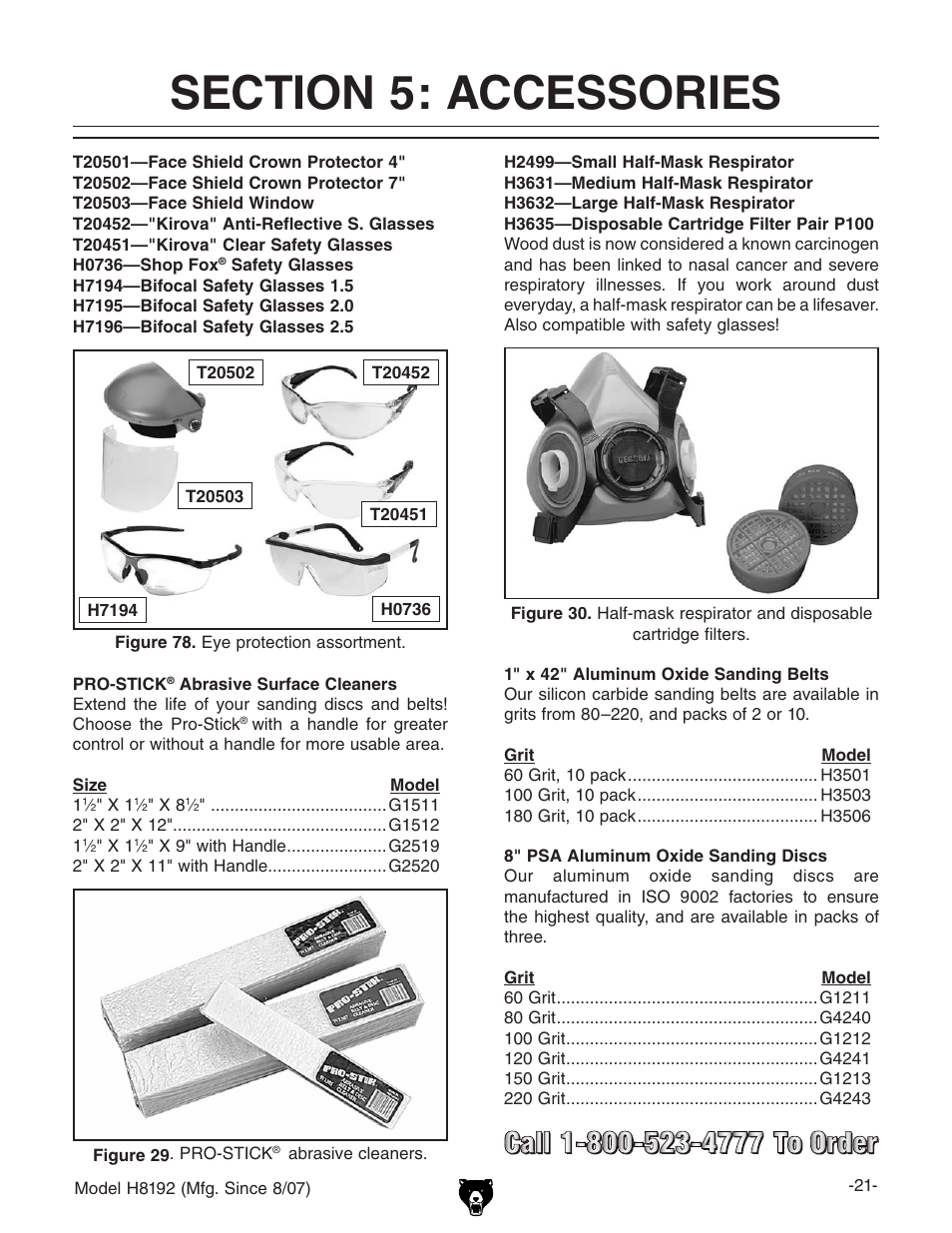 Grizzly H8192 User Manual | Page 23 / 36