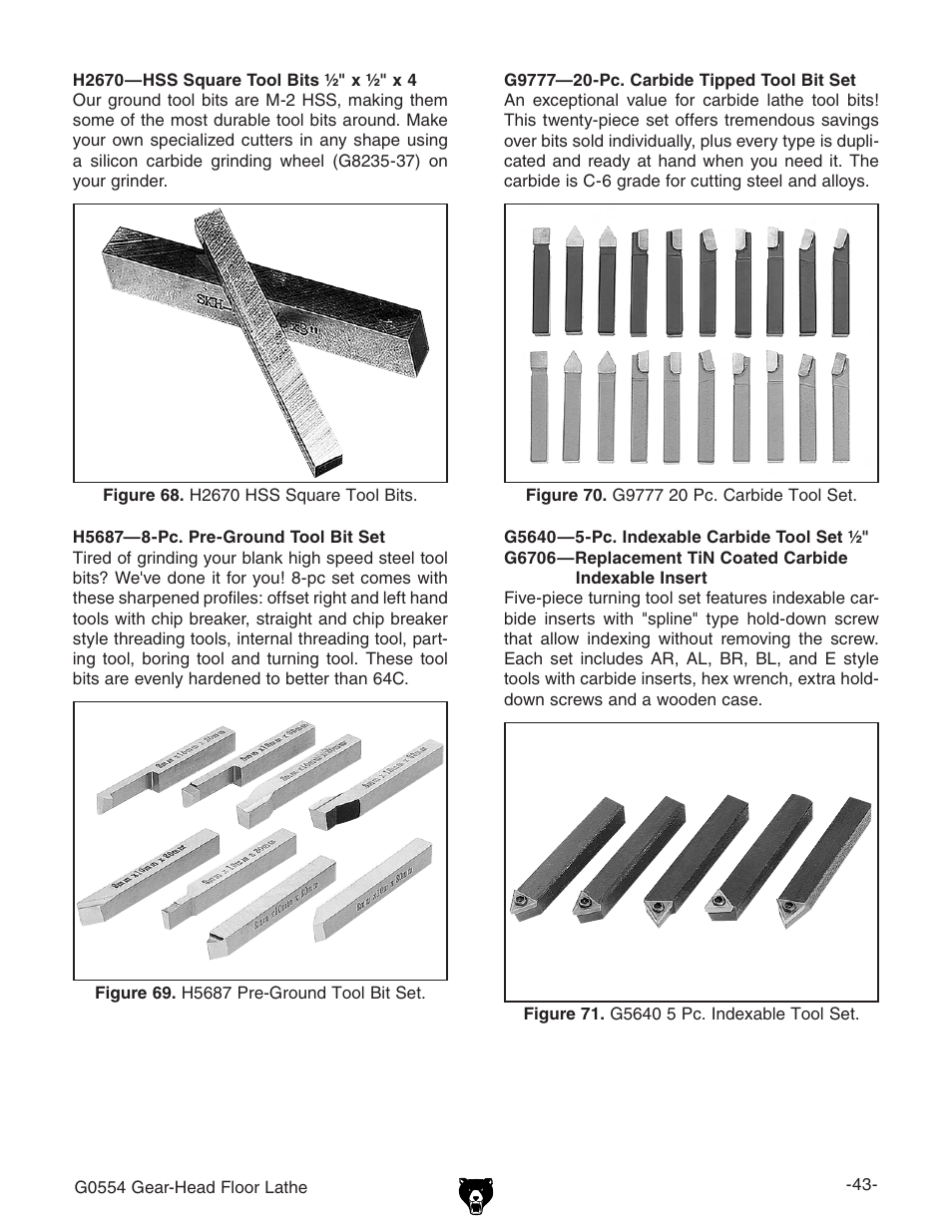 Grizzly G0554 User Manual | Page 45 / 92