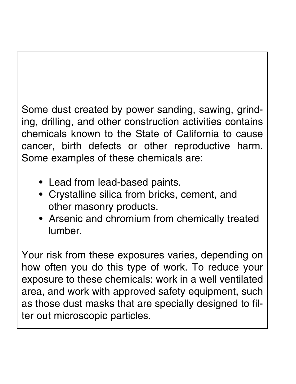 Warning | Grizzly G1062 User Manual | Page 2 / 13