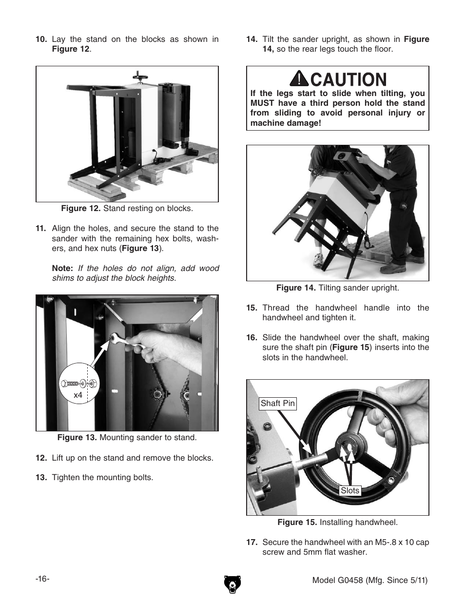 Grizzly G0458 User Manual | Page 18 / 48