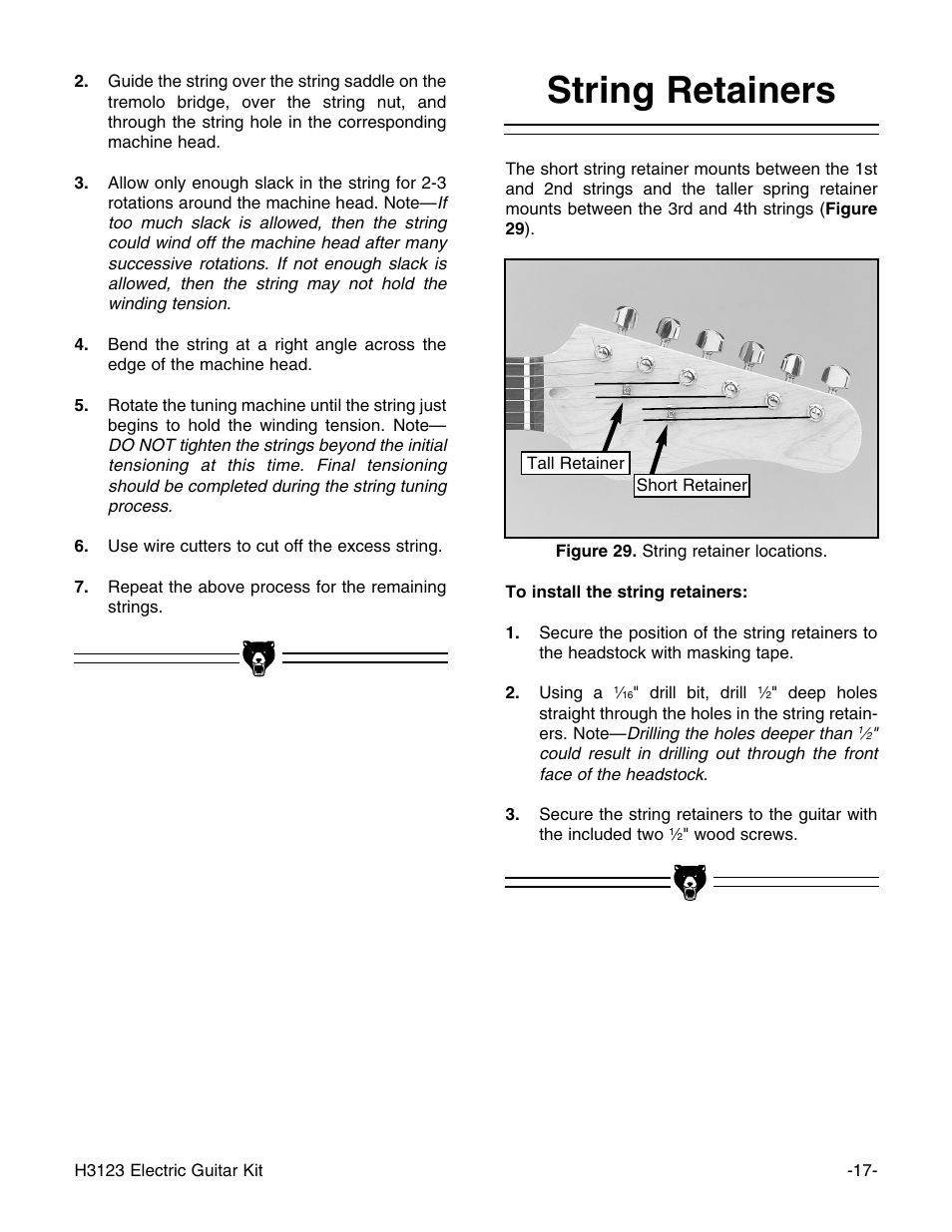 String retainers | Grizzly H3123 User Manual | Page 19 / 32