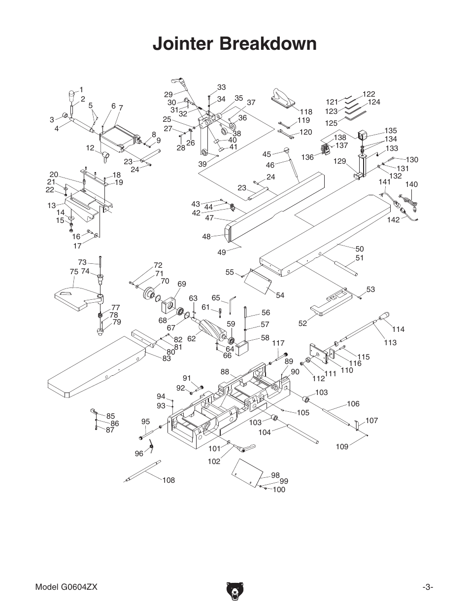 Grizzly G0604ZX User Manual | 6 pages