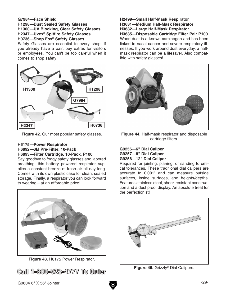 Grizzly G0604 User Manual | Page 31 / 56