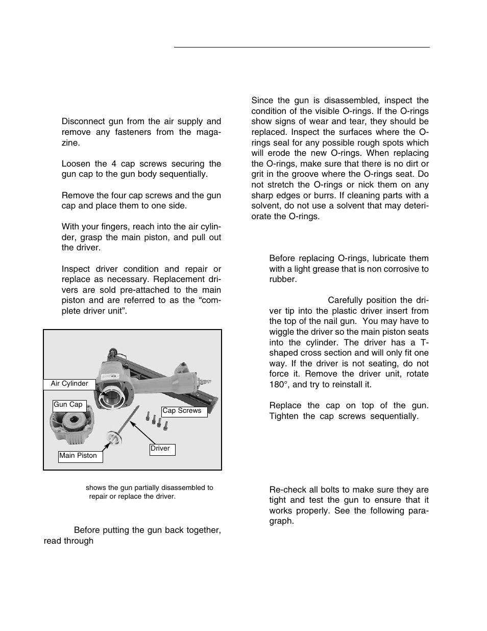 Ix. maintenance, B. damaged driver, C. o-rings and re-assembly | Grizzly G3690 User Manual | Page 13 / 19