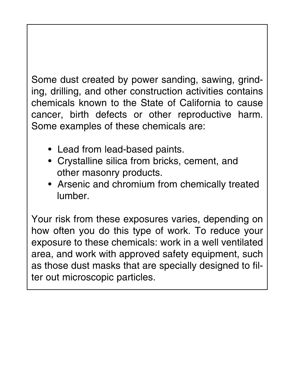 Warning | Grizzly G3690 User Manual | Page 2 / 19