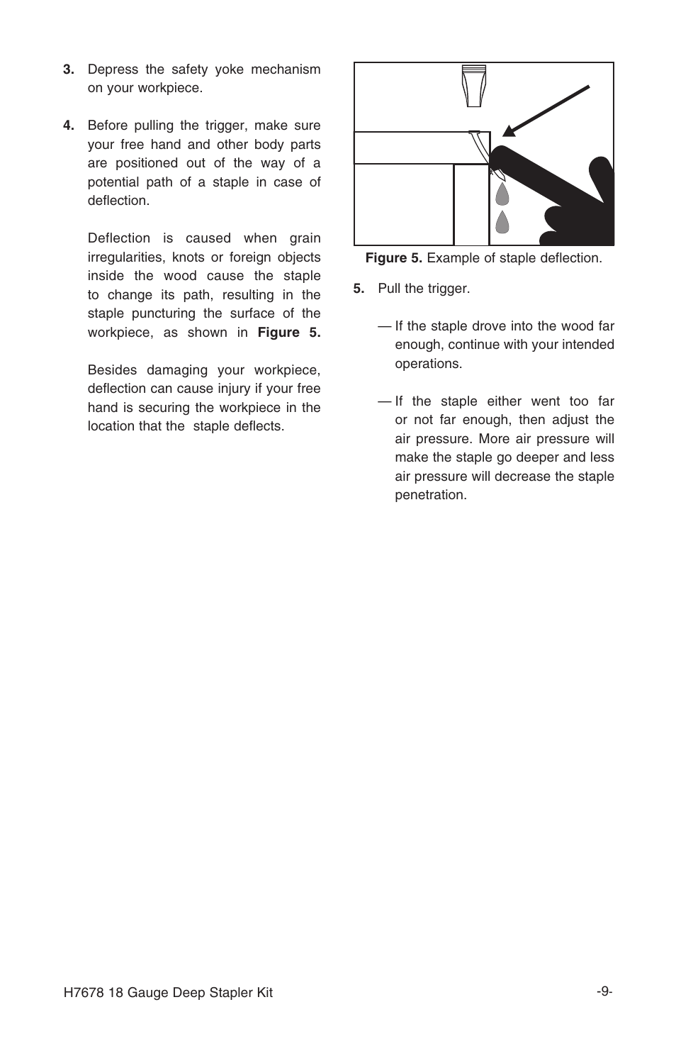 Grizzly 18 gauge deep stapler Kit H7678 User Manual | Page 11 / 20