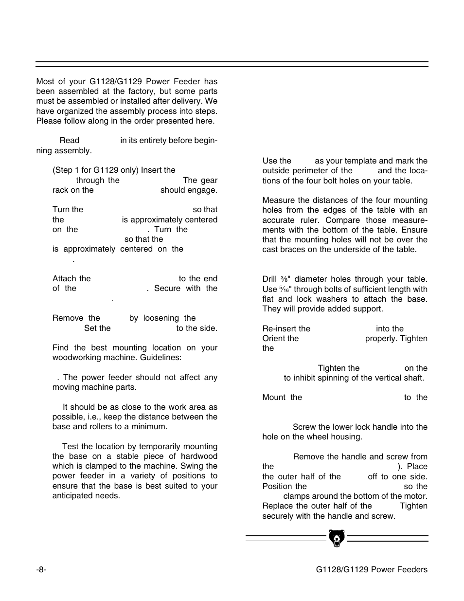 Grizzly G1129 User Manual | Page 10 / 39
